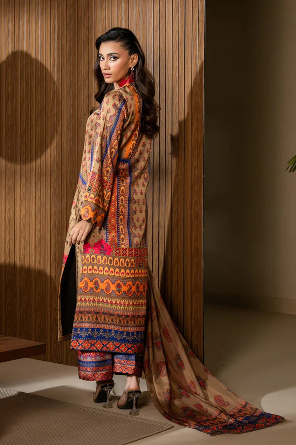 RT1271-Maryum N Maria Winter 3PC Karandi Digital Print Dress