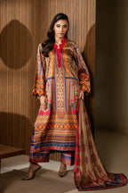 RT1271-Maryum N Maria Winter 3PC Karandi Digital Print Dress