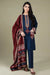 3PC Linen WINTER Embroidered suit with Embroidered Shawll-RT056